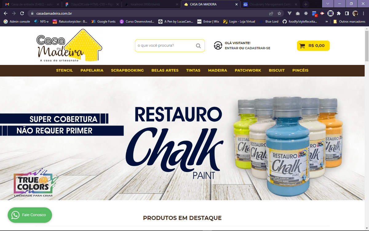 Imagem da loja virtual(e-commerce) da Casa da Madeira criada pela Solux Creative
