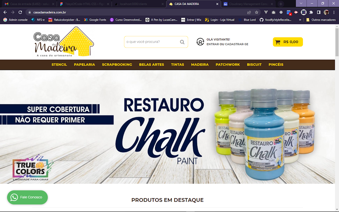 Imagem da loja virtual(e-commerce) da Casa da Madeira criada pela Solux Creative