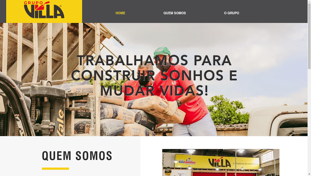 Imagem do site institucional do Grupo Villa Caragua
