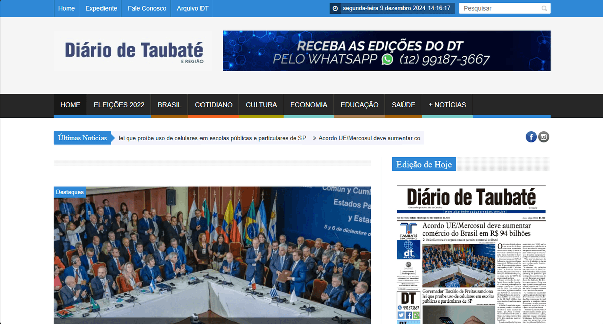 Imagem do site da Agencia Somos a Fabula criada pela Solux Creative